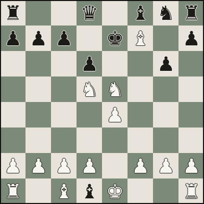Légal's mate in chess: White sacrificed the queen — the black bishop still sits on d1 having captured her — and mates with three minor pieces